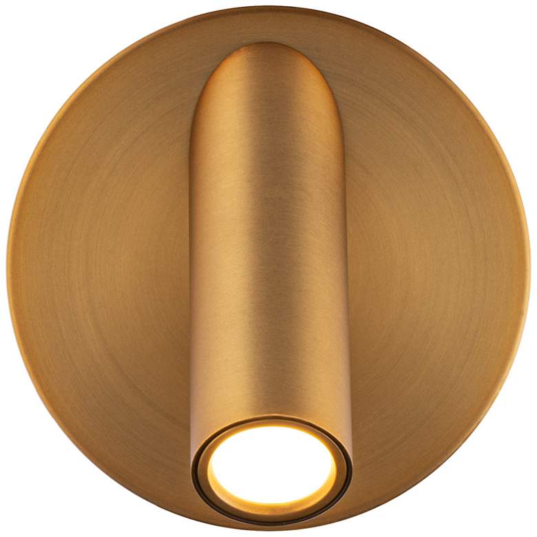 Image 3 Modern Forms Aspire Aged Brass LED Wall Lamp with USB Port more views