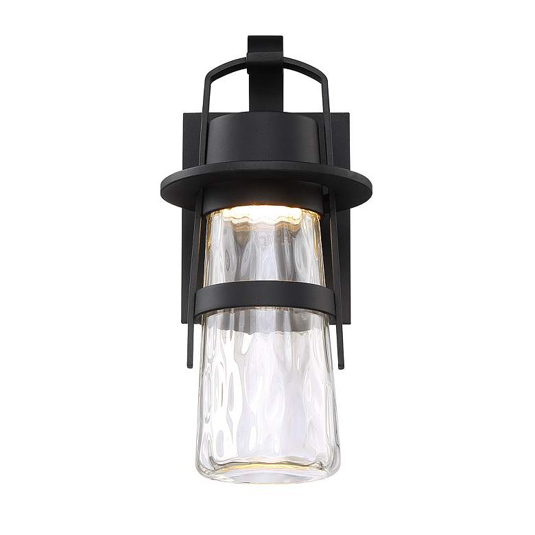 Image 2 Modern Forms Balthus 14" High Black LED Outdoor Wall Light more views