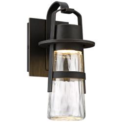 Modern Forms Balthus 14&quot; High Bronze LED Outdoor Lantern Wall Light