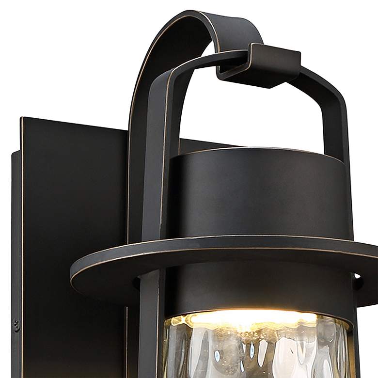 Image 2 Modern Forms Balthus 16" High Bronze LED Outdoor Lantern Wall Light more views