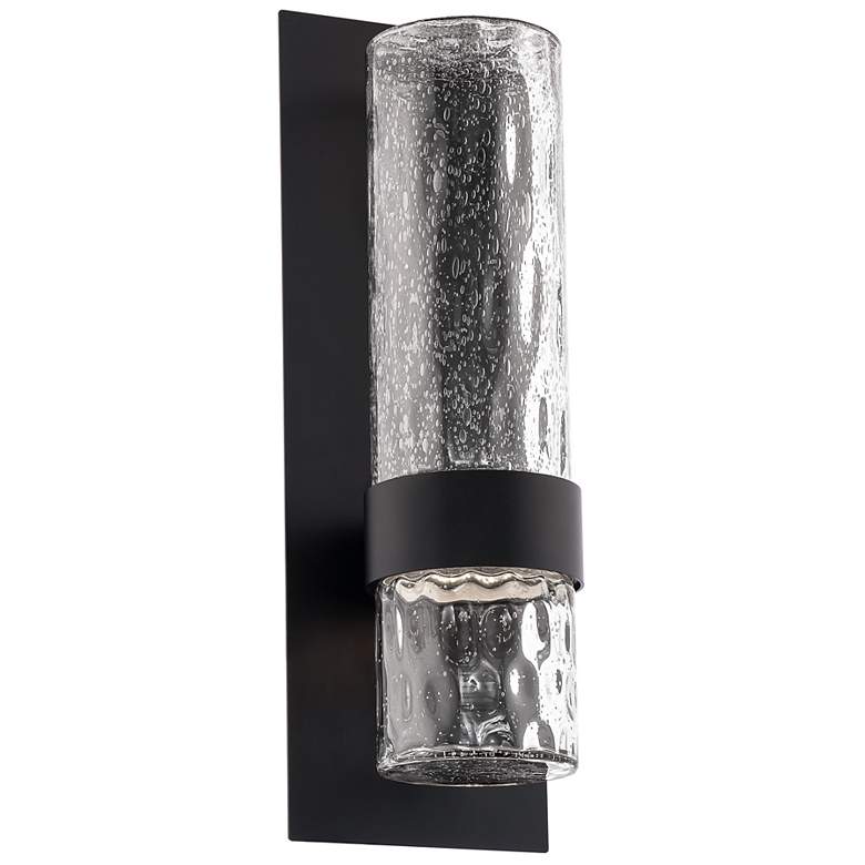 Image 1 Modern Forms Beacon 18" High Black LED Outdoor Wall Light