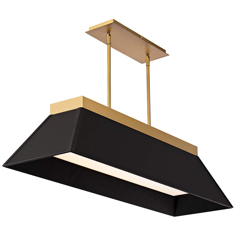 Image 1 Modern Forms Bentley 44" Wide Aged Brass LED Pendant Light