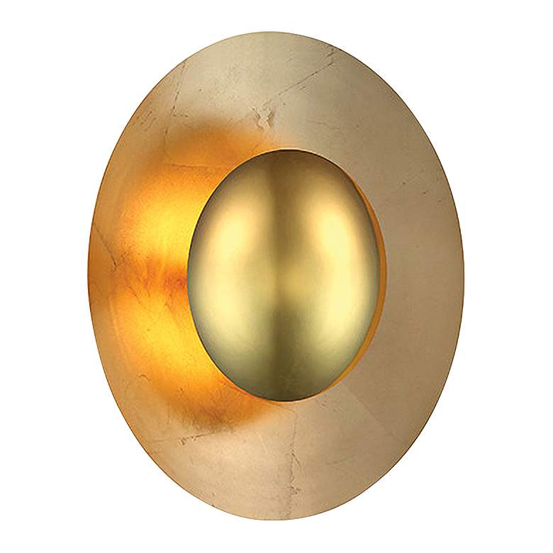 Image 3 Modern Forms Blaze 12 inch High Gold Leaf LED Wall Sconce more views