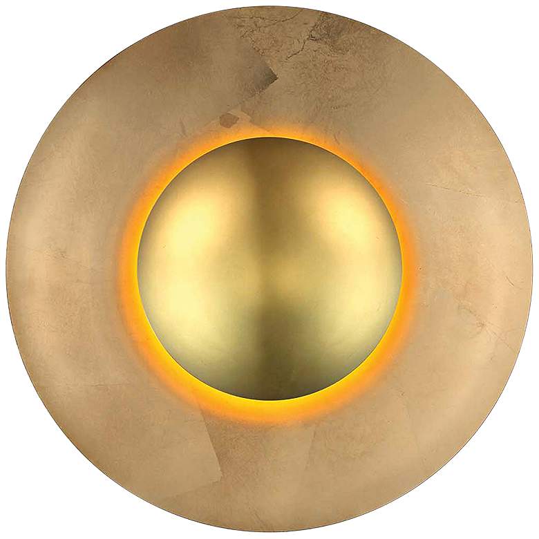 Image 1 Modern Forms Blaze 18 inch High Gold Leaf LED Wall Sconce