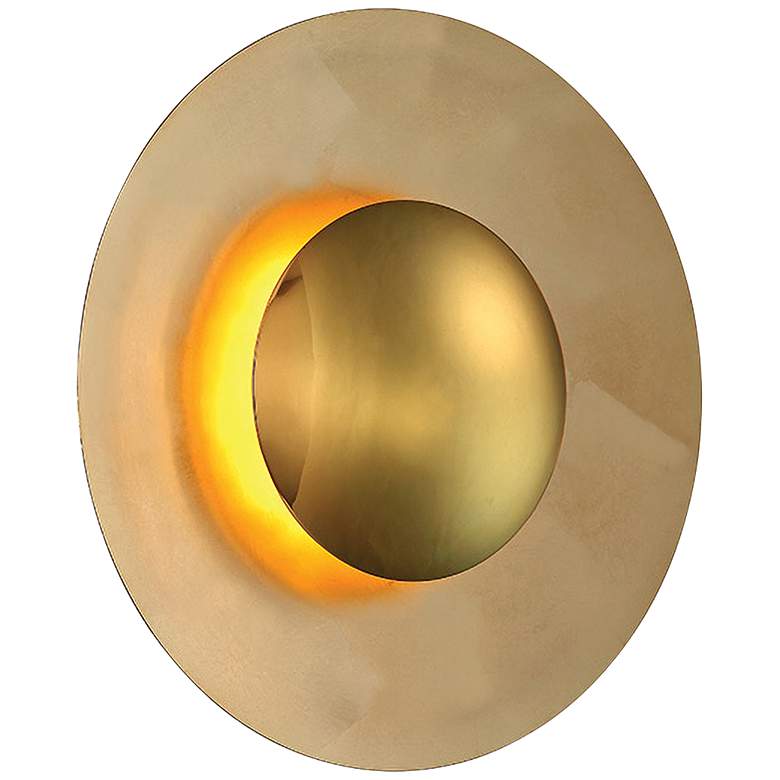 Image 2 Modern Forms Blaze 18 inch High Gold Leaf LED Wall Sconce more views