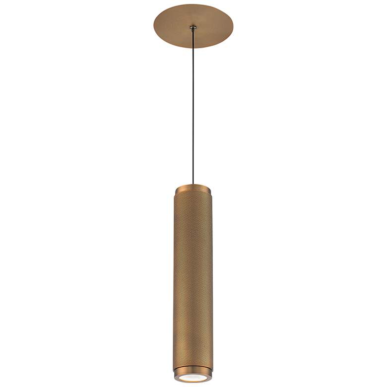 Image 4 Modern Forms Burning Man 13.5" High Aged Brass Modern Mini Pendant more views