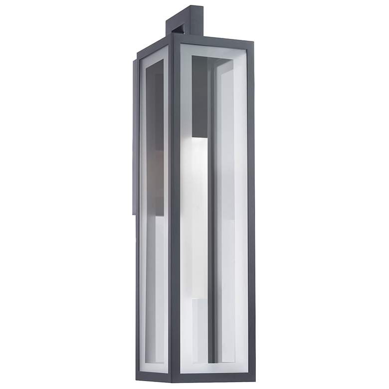 Image 2 Modern Forms Cambridge 25" High Black LED Outdoor Wall Light