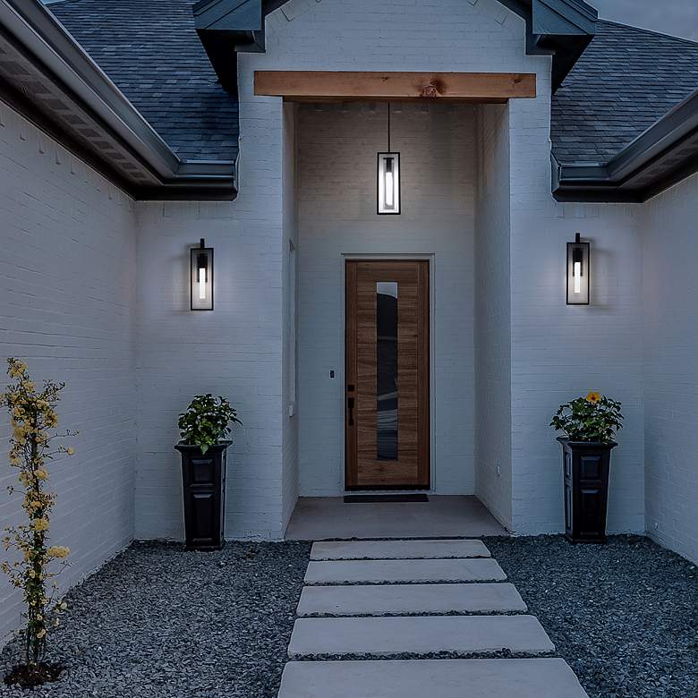 Image 5 Modern Forms Cambridge 25" High Black LED Outdoor Wall Light more views