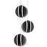 1_Modern Forms Carillion 12"W Black 3-Light LED Mini Pendant