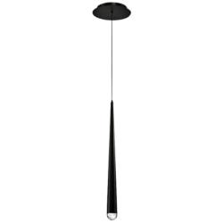 Modern Forms Cascade 19&quot; High Matte Black LED Mini Pendant