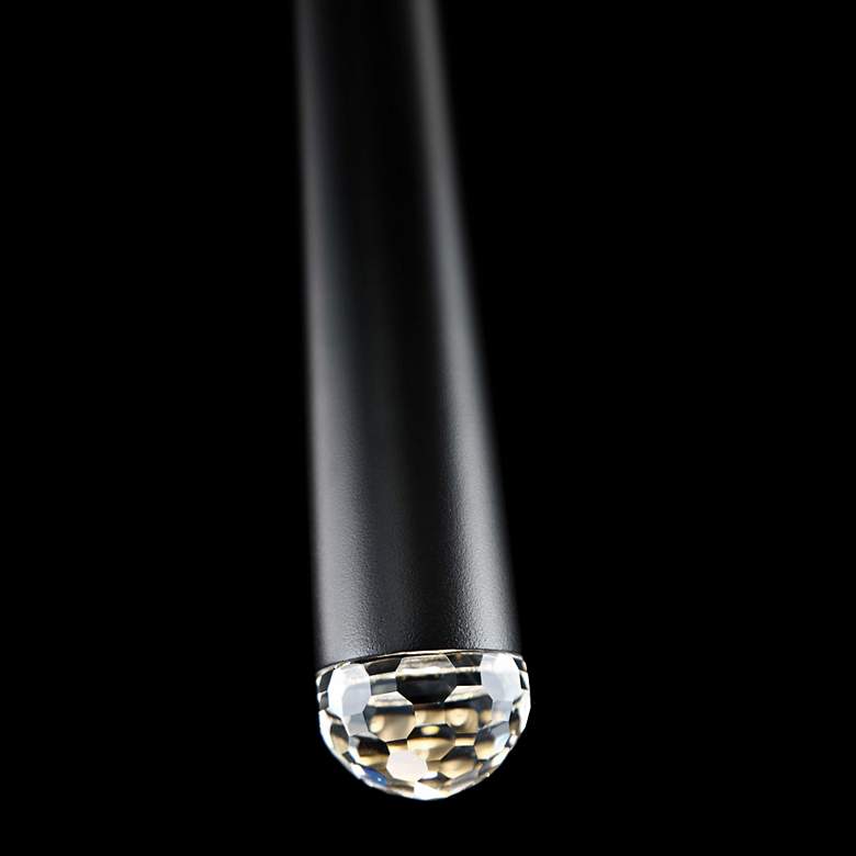 Image 4 Modern Forms Cascade 19" High Matte Black LED Mini Pendant more views