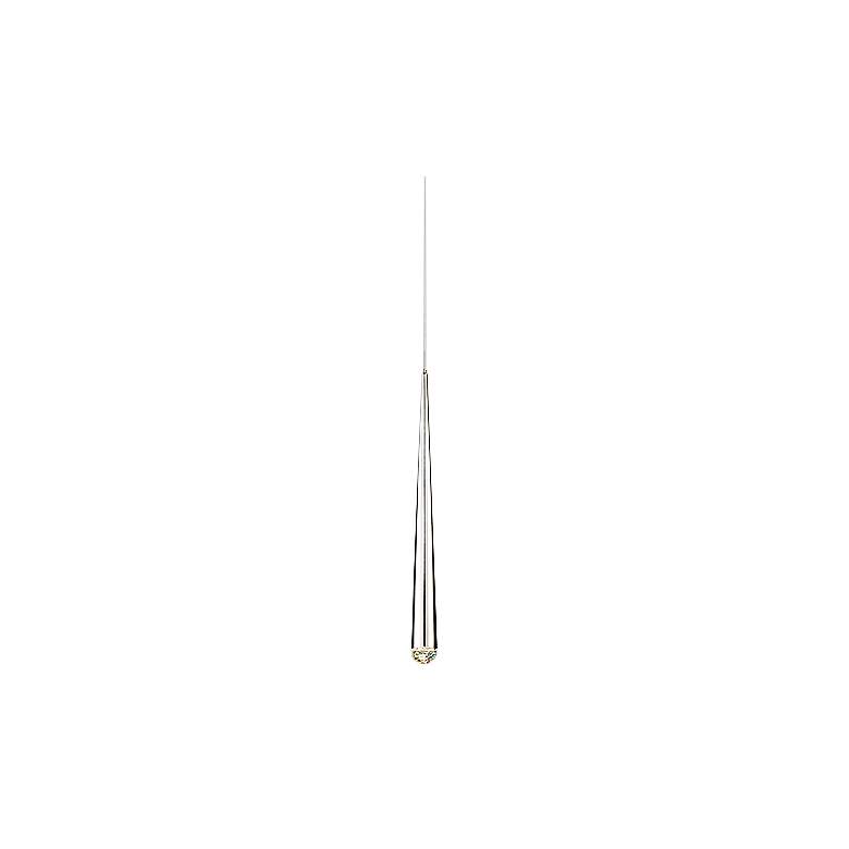 Image 1 Modern Forms Cascade 6 1/2" Wide Polished Nickel LED Mini Pendant
