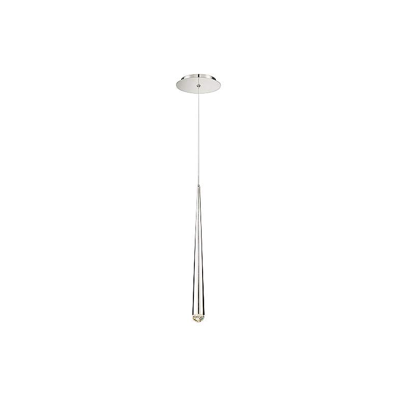 Image 4 Modern Forms Cascade 6 1/2" Wide Polished Nickel LED Mini Pendant more views