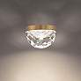 1_Modern Forms Cascade 6" Wide Brass and Crystal LED Flush Mount Light