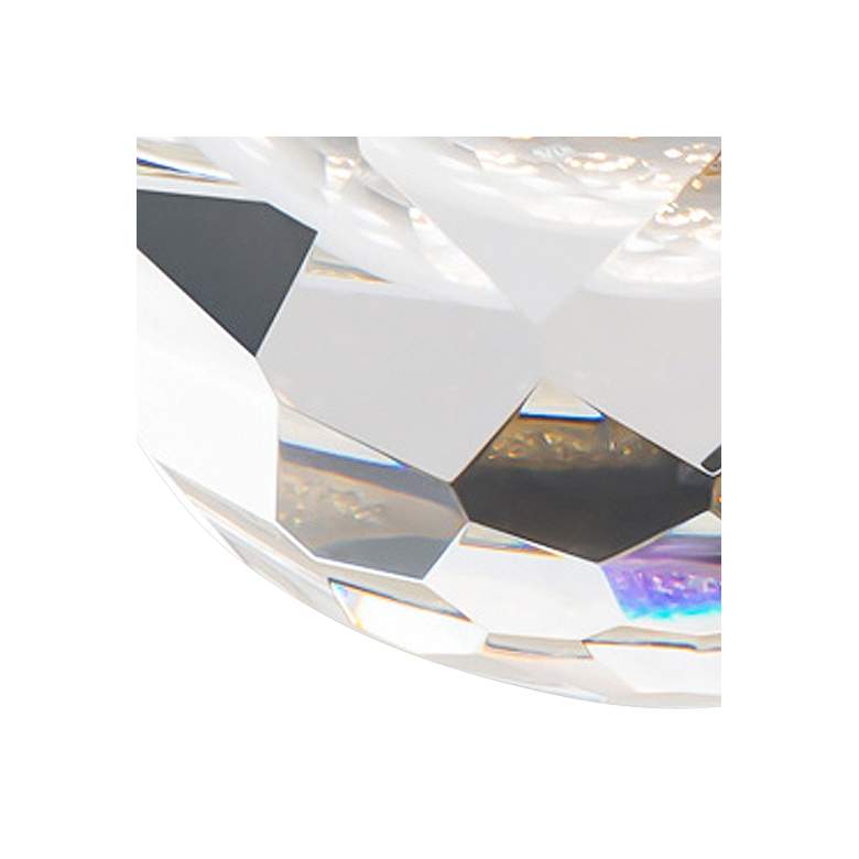 Image 2 Modern Forms Cascade 6 inch Wide Nickel and Crystal LED Flush Mount Light more views