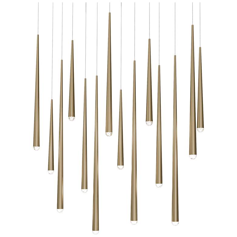 Image 1 Modern Forms Cascade Aged Brass 3500K