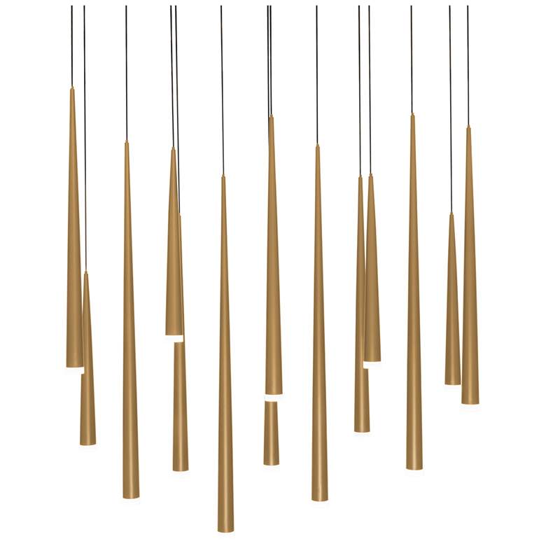 Image 1 Modern Forms Cascade Aged Brass 3500K
