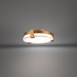 Modern Forms Catalonia 10 1/4"W Aged Brass LED Ceiling Light