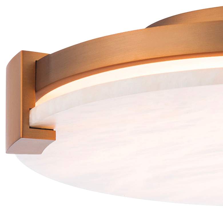 Image 2 Modern Forms Catalonia 16 3/4"W Aged Brass LED Ceiling Light more views