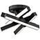 Modern Forms Chaos 17 1/4" Wide Black LED Ceiling Light