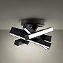 1_Modern Forms Chaos 17 1/4" Wide Black LED Ceiling Light