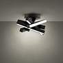 5_Modern Forms Chaos 17 1/4" Wide Black LED Ceiling Light more views