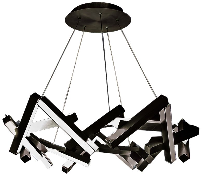 chaos led round chandelier