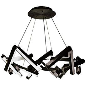 Modern Forms Chaos 61W Aged Brass 31-Light LED Chandelier - #55R36