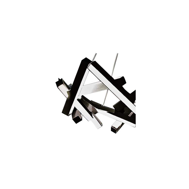 Image 3 Modern Forms Chaos 34" Wide Black 21-Light LED Chandelier more views