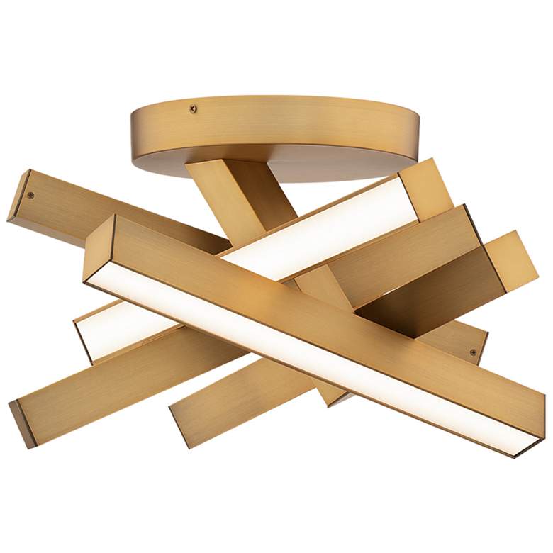 Image 2 Modern Forms Chaos Aged Brass 3000K