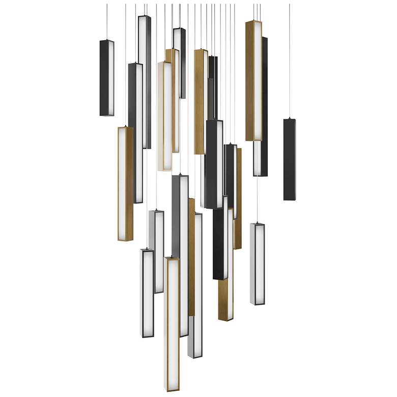 Image 1 Modern Forms Chaos BK 3000K