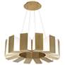 1_Modern Forms Chronos 34" Wide Aged Brass LED Chandelier