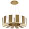 Modern Forms Chronos 34" Wide Aged Brass LED Chandelier