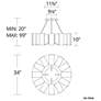 5_Modern Forms Chronos 34" Wide Aged Brass LED Chandelier more views