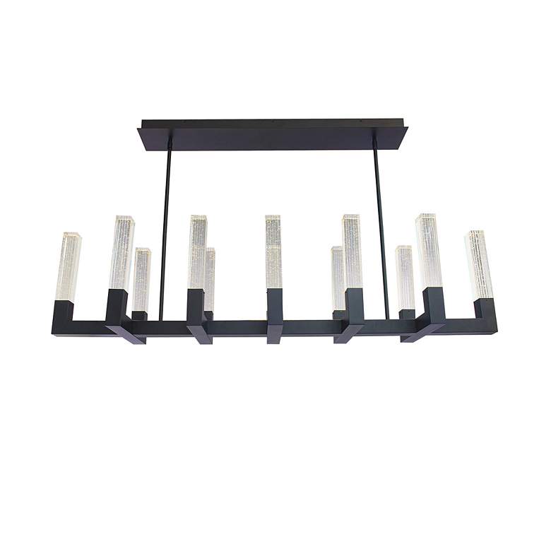Image 4 Modern Forms Cinema 54" Wide Black LED Linear Chandelier more views
