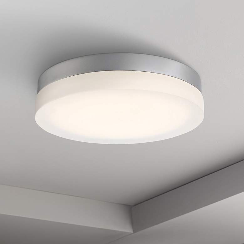 Image 1 Modern Forms Circa 15" Wide Titanium LED Ceiling Light