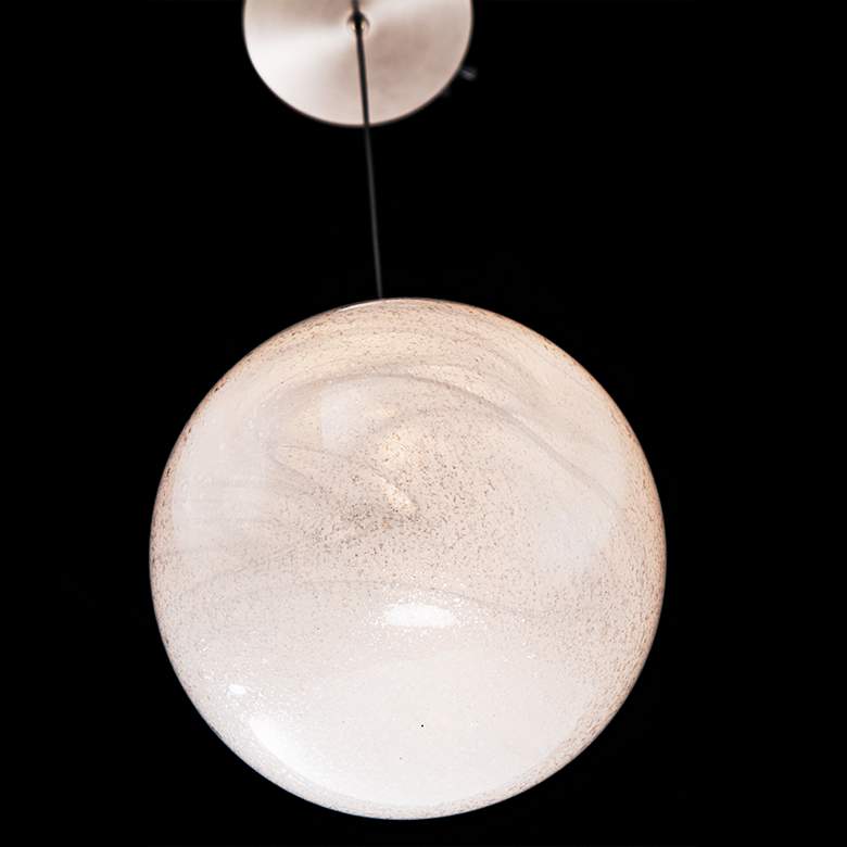 Image 3 Modern Forms Cosmic 9" Wide Brushed Nickel LED Mini Pendant more views