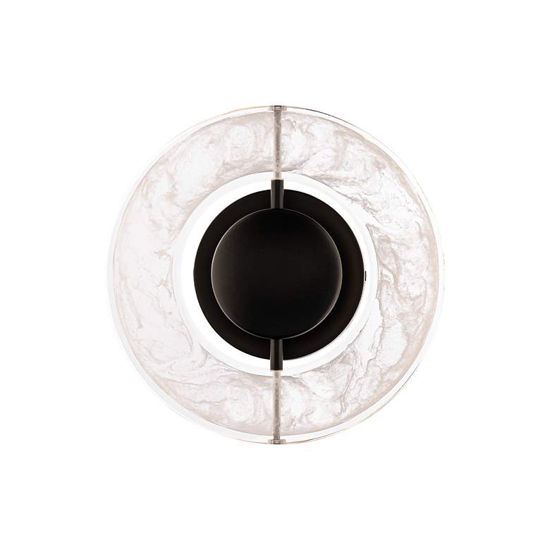 Image 3 Modern Forms Cymbal 10" High Black and White Ring LED Wall Light more views
