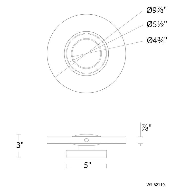 Image 4 Modern Forms Cymbal 10" High Black and White Ring LED Wall Light more views