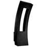 2_Modern Forms Dawn 23" High Black LED Outdoor Wall Light