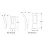3_Modern Forms Dawn 23" High Black LED Outdoor Wall Light more views