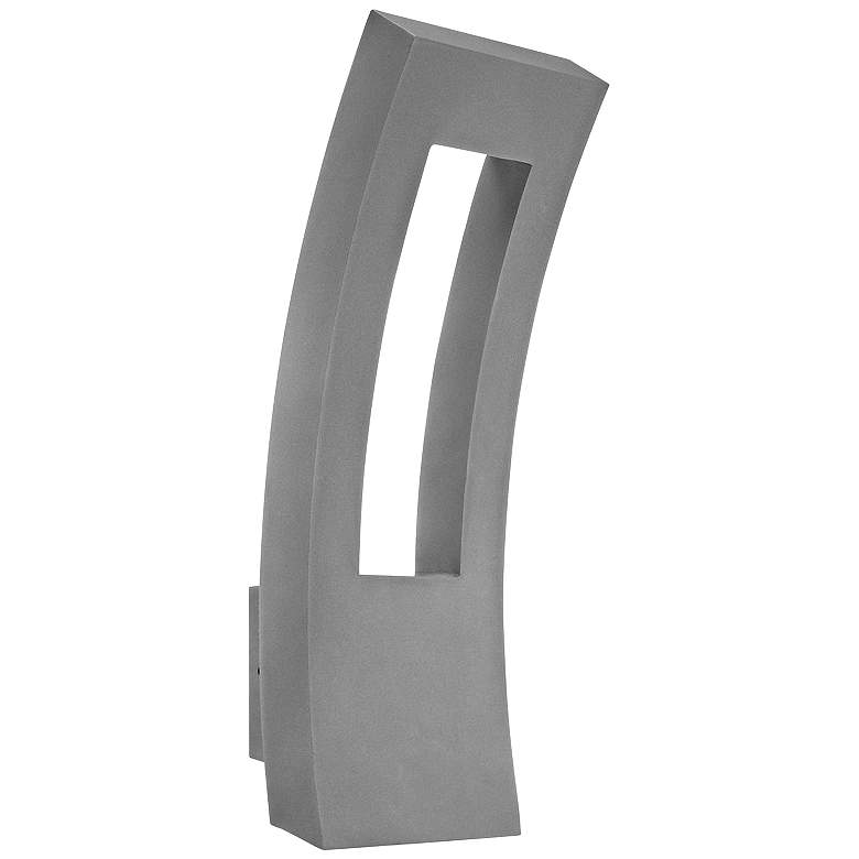 Image 1 Modern Forms Dawn 23" High Graphite LED Outdoor Wall Light