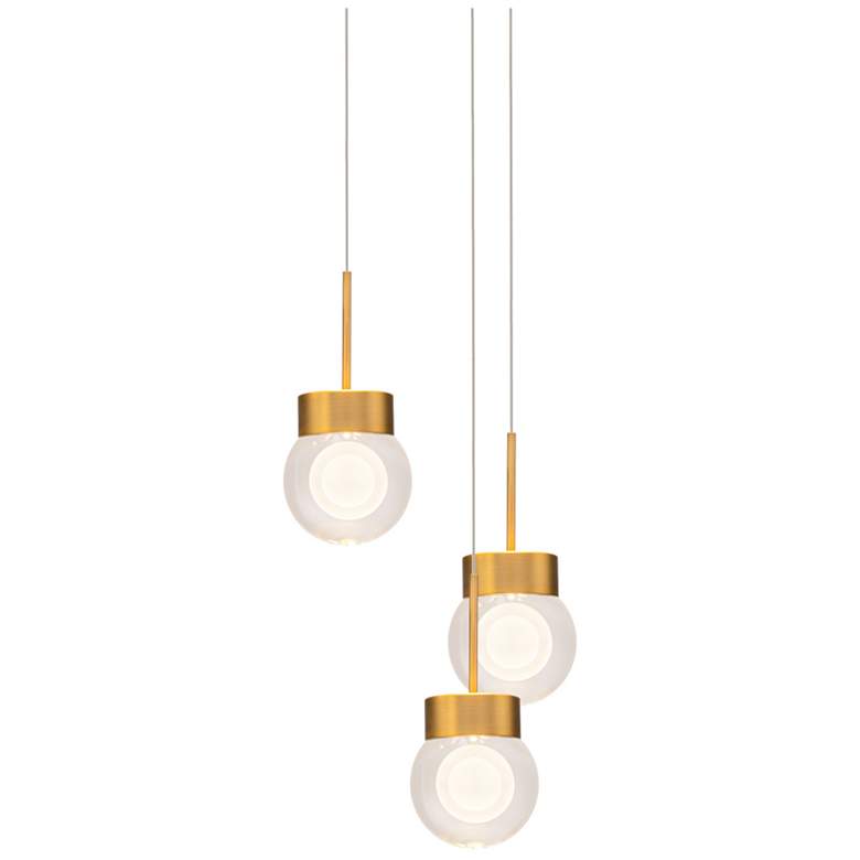 Image 1 Modern Forms Double Bubble Aged Brass 3000K