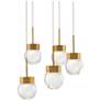1_Modern Forms Double Bubble Aged Brass 3000K