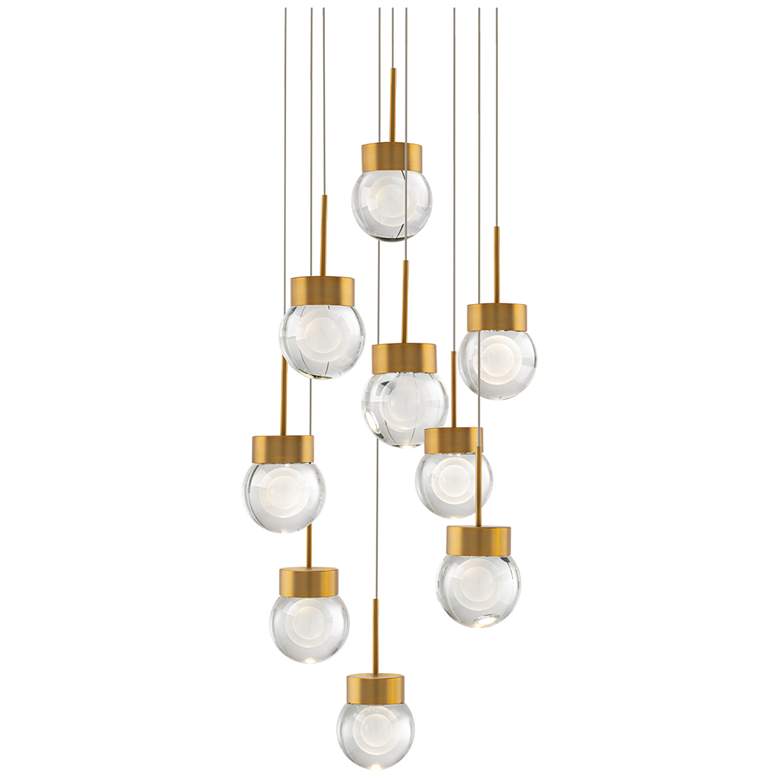 Image 1 Modern Forms Double Bubble Aged Brass 3000K