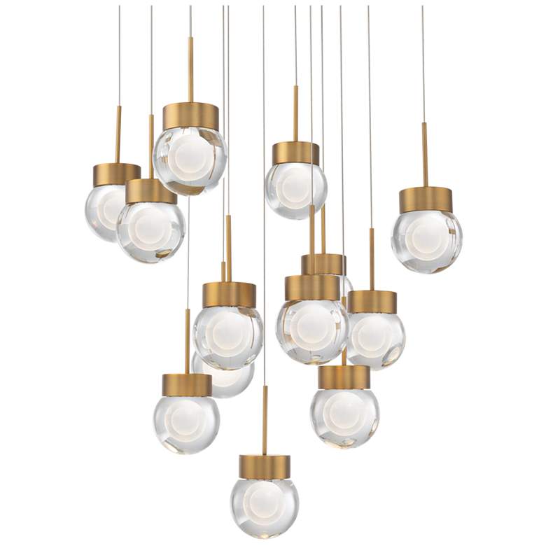 Image 1 Modern Forms Double Bubble Aged Brass 3000K