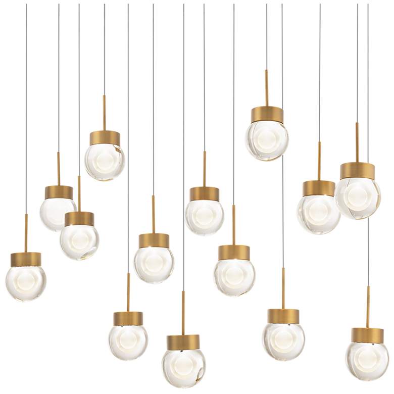 Image 1 Modern Forms Double Bubble Aged Brass 3000K