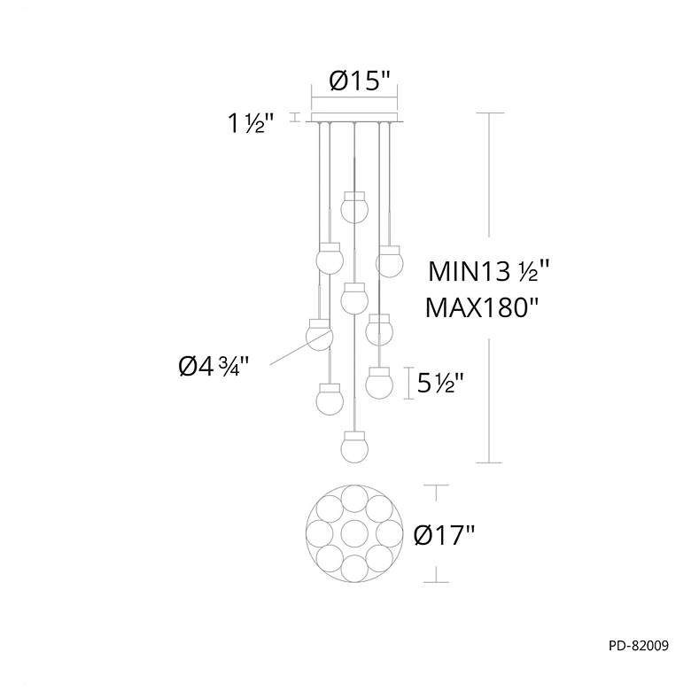 Image 4 Modern Forms Double Bubble Black 3000K more views