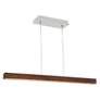 Modern Forms Drift 56" Dark Walnut LED Modern Linear Island Pendant