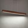 Modern Forms Drift 56" Dark Walnut LED Modern Linear Island Pendant